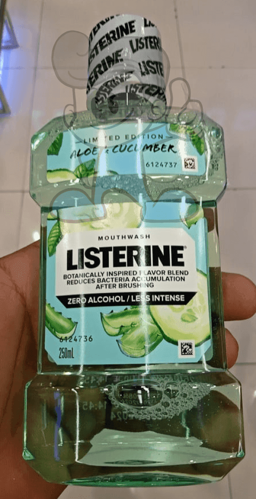 Listerine Mouthwash Aloe & Cucumber (2 X 250 Ml) Beauty