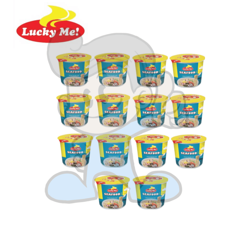 Lucky Me Go Cup Noodles Seafood Mini (14 X 40G) Groceries