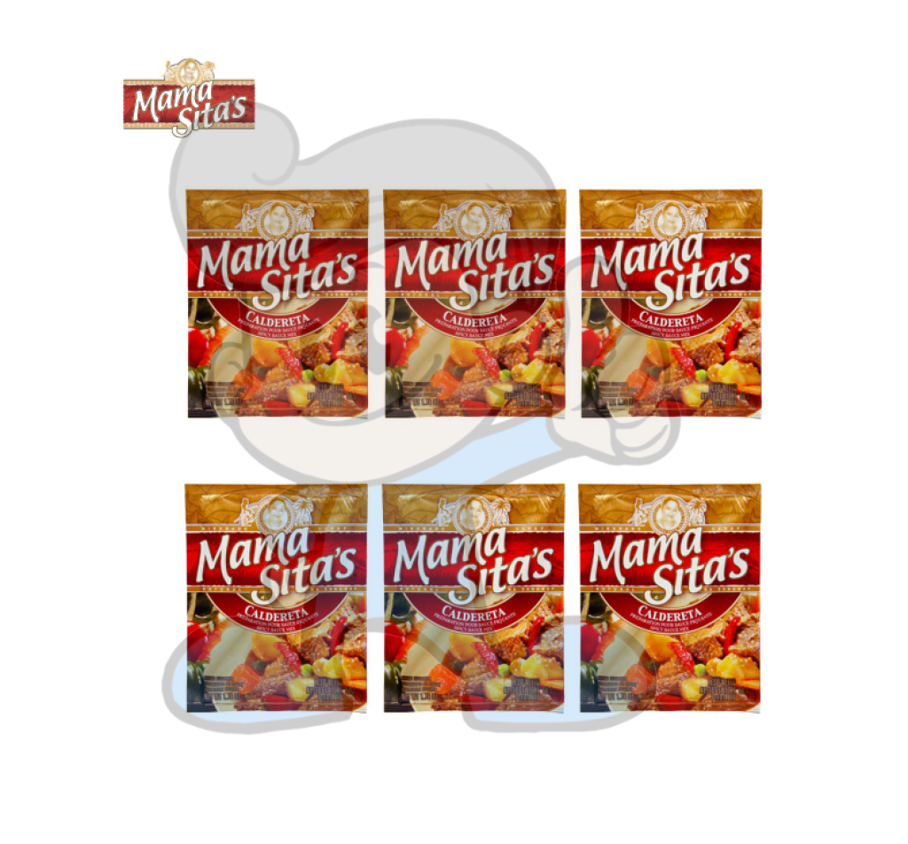 Mama Sitas Spicy Caldereta Sauce Mix (6 X 50G) Groceries