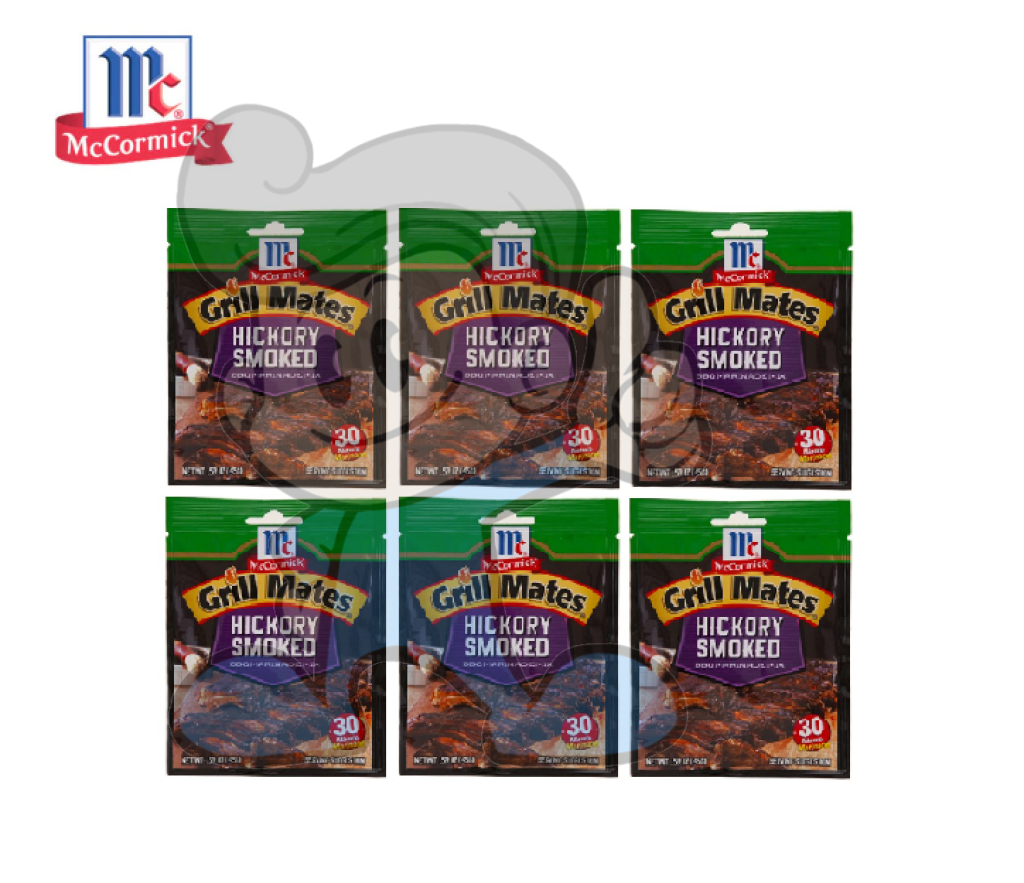 Mccormick Grill Mates Hickory Smoked Bbq Marinade Mix (6 X 45 G) Groceries