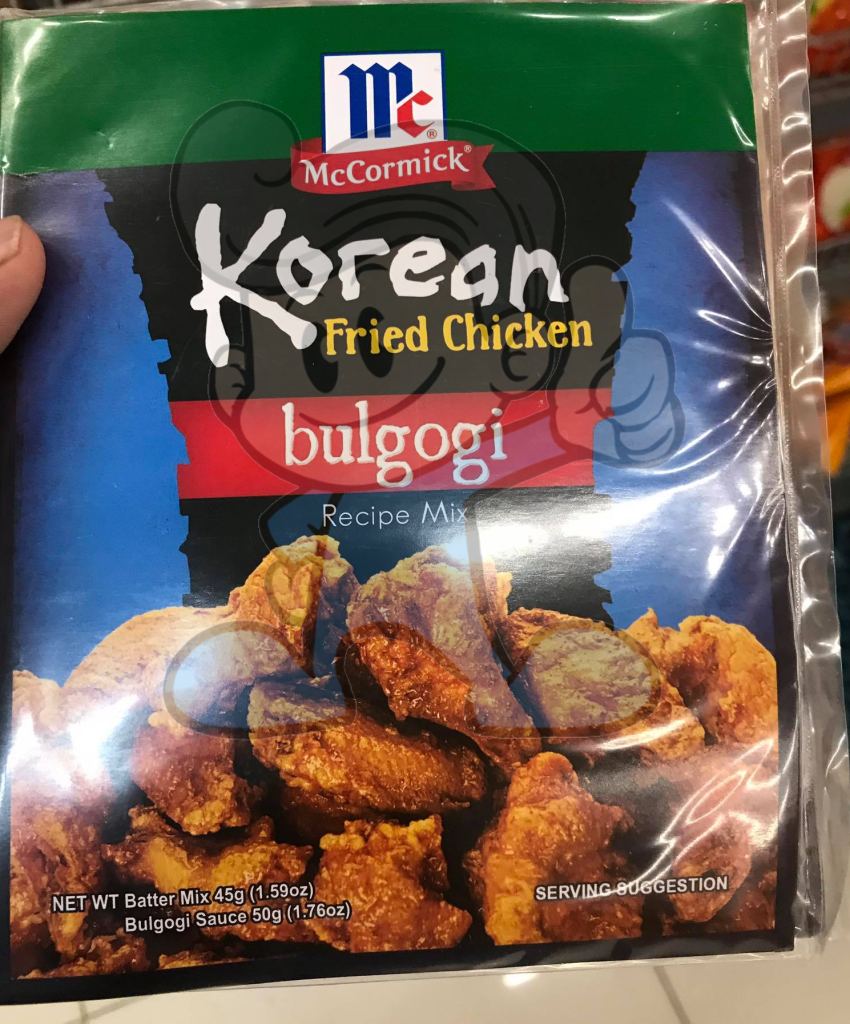 Mccormick Korean Fried Chicken Bulgogi Recipe Mix (5 X 45 G) Groceries
