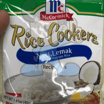 Mccormick Rice Cookers Nasi Lemak Coconut Pandan Recipe Mix (6 X 45 G) Groceries
