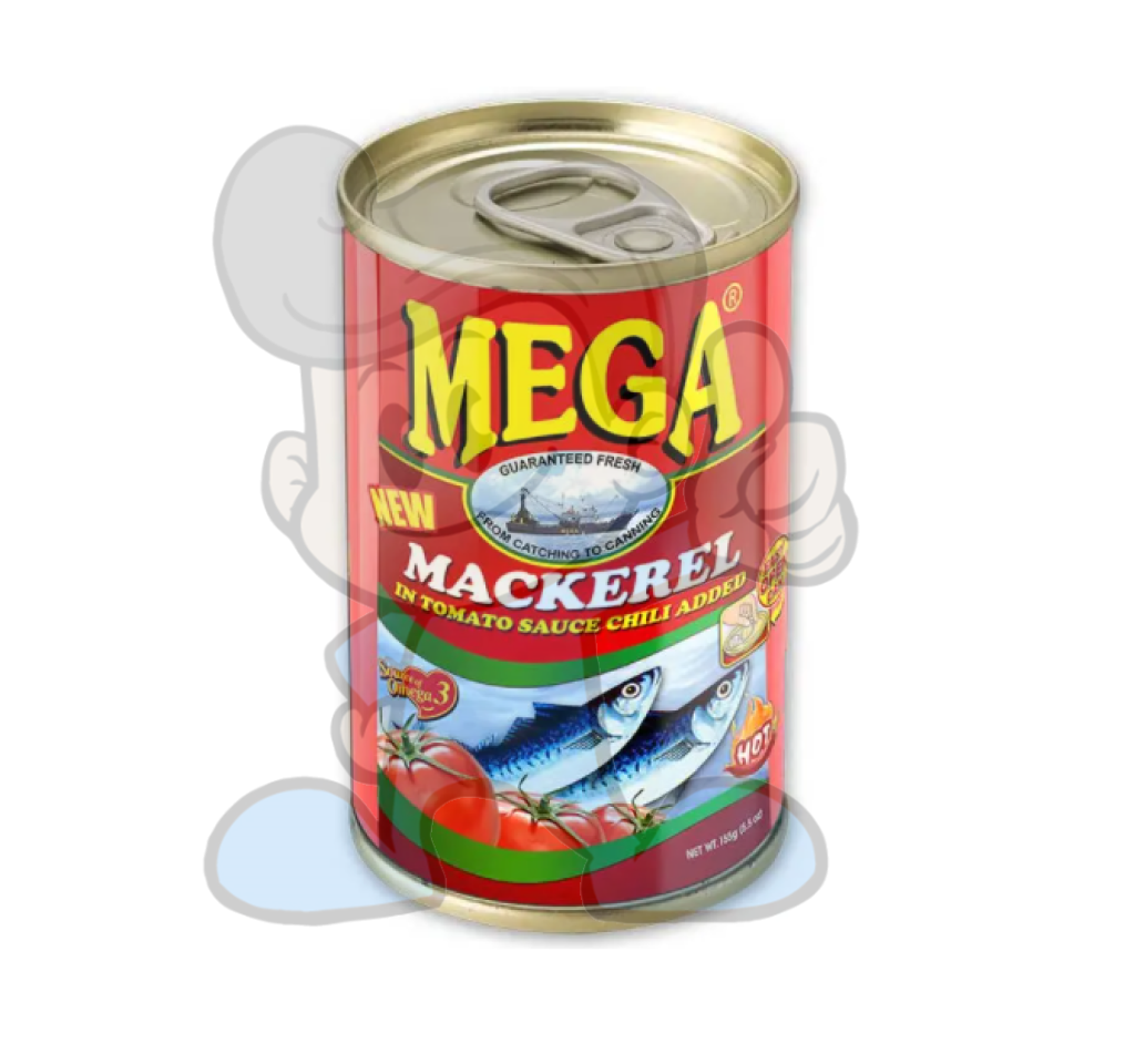 Mega Mackarel In Tomato Sauce With Chili (10 X 155G) Groceries