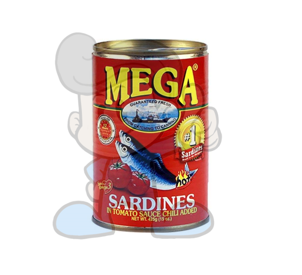 Mega Sardines In Tomato Sauce With Chili (6 X 425G) Groceries