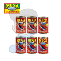 Mega Sardines In Tomato Sauce With Chili (6 X 425G) Groceries