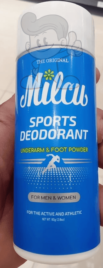 Milcu Sports Deodorant Underarm & Foot Powder (2 X 80G) Beauty