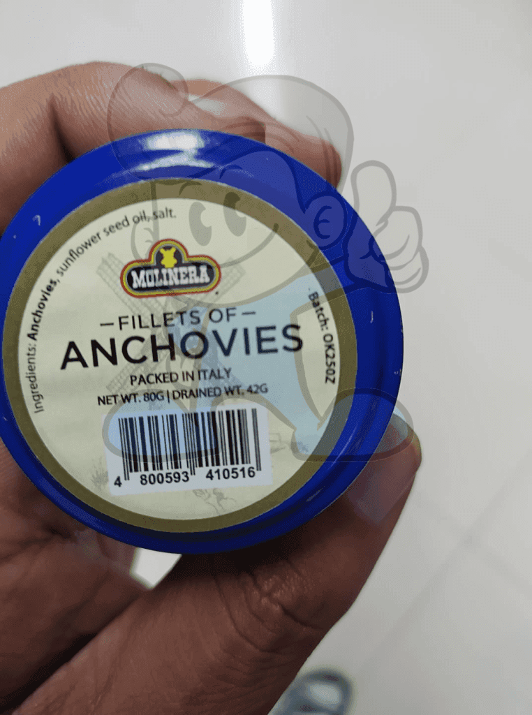 Molinera Anchovy Fillets In Oil (2 X 42G) Groceries