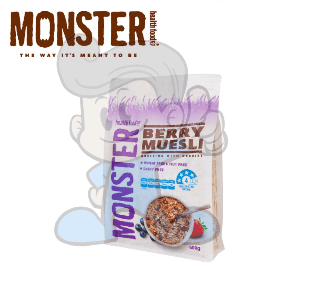 Monster Berry Muesli Bursting With Berries 600G Groceries