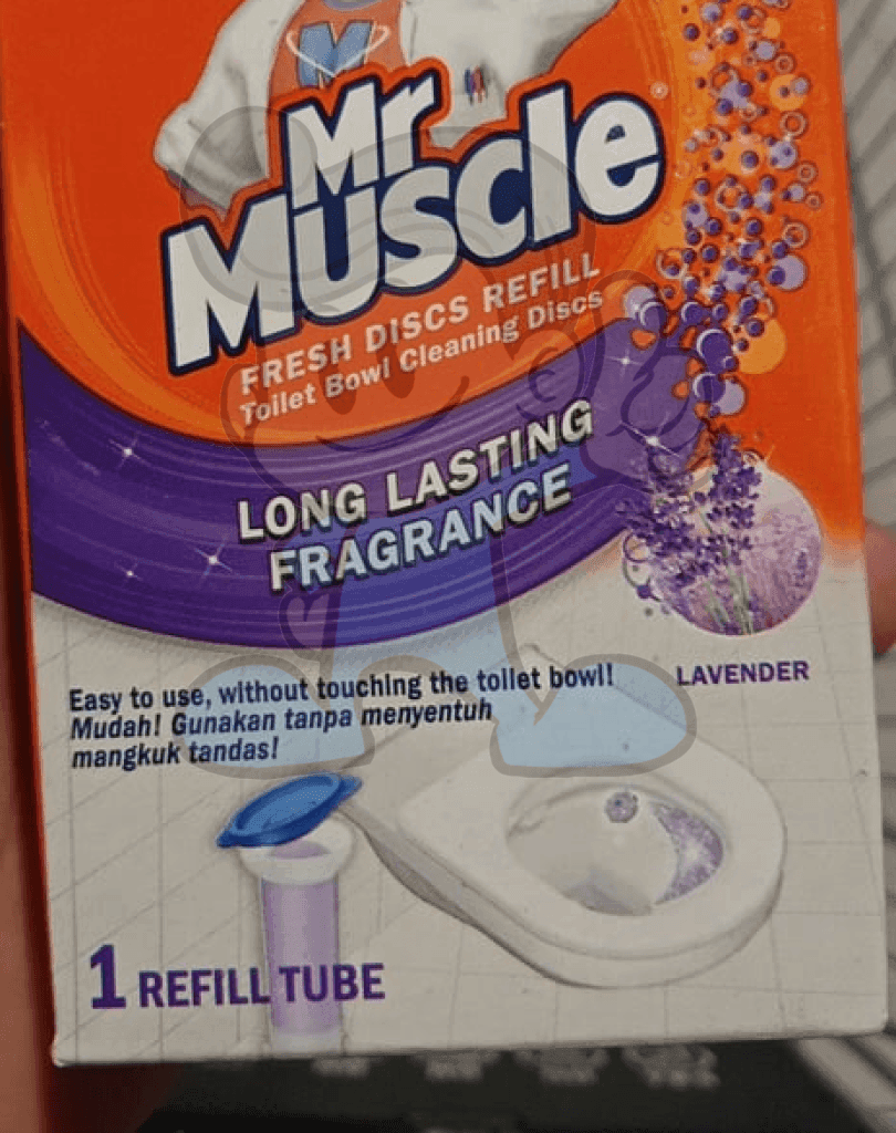 Mr. Muscle Fresh Discs Refill Toilet Bowl Cleaning Lavender (2 X 1 Tube) Household Supplies