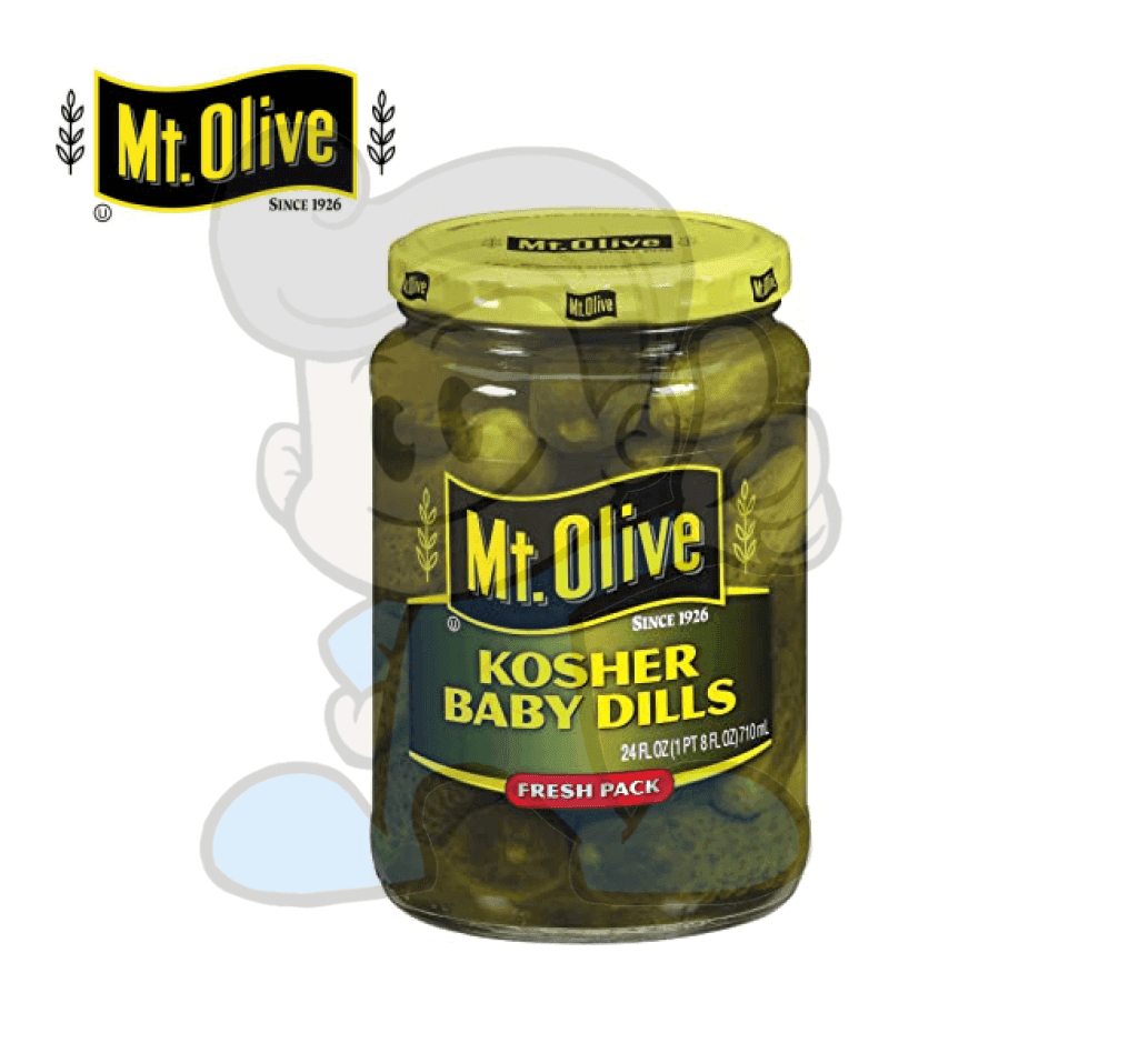 Mt. Olive Kosher Baby Dills Fresh Pack Jar 24Oz. Groceries