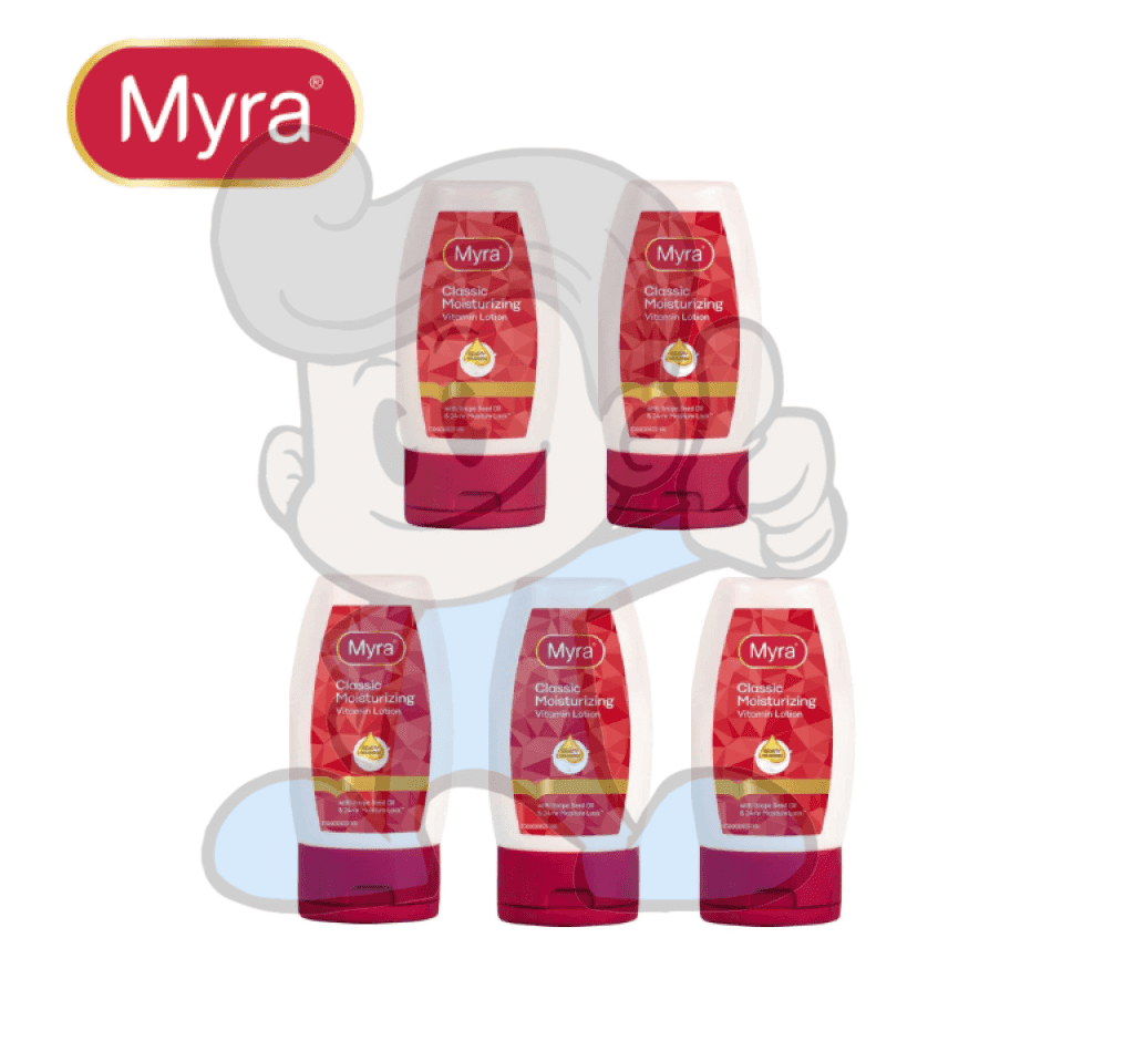 Myra Classic Moisturizing Vitamin Lotion (5 X 50Ml) Beauty