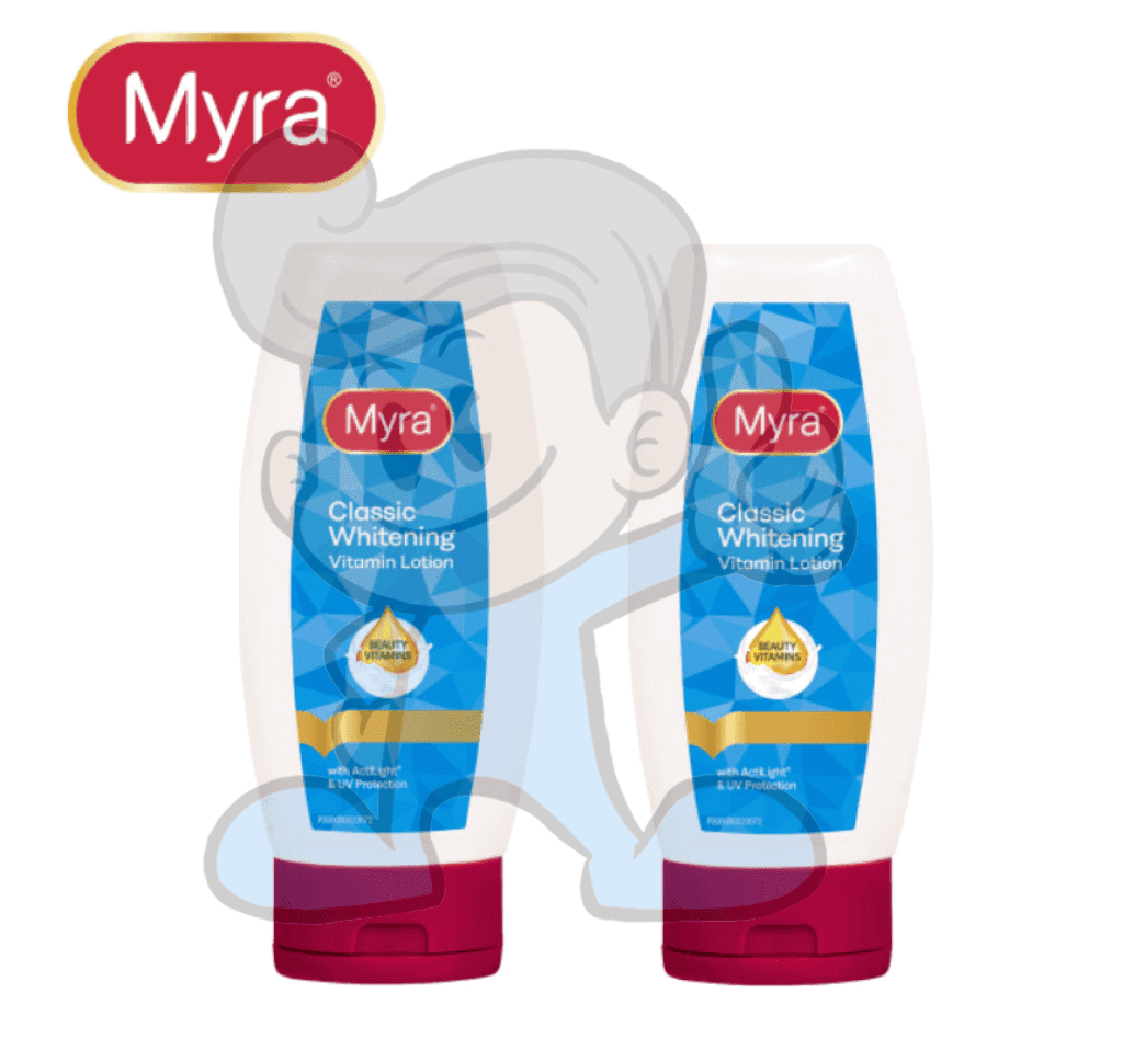Myra Classic Whitening Vitamin Lotion (2 X 100Ml) Beauty