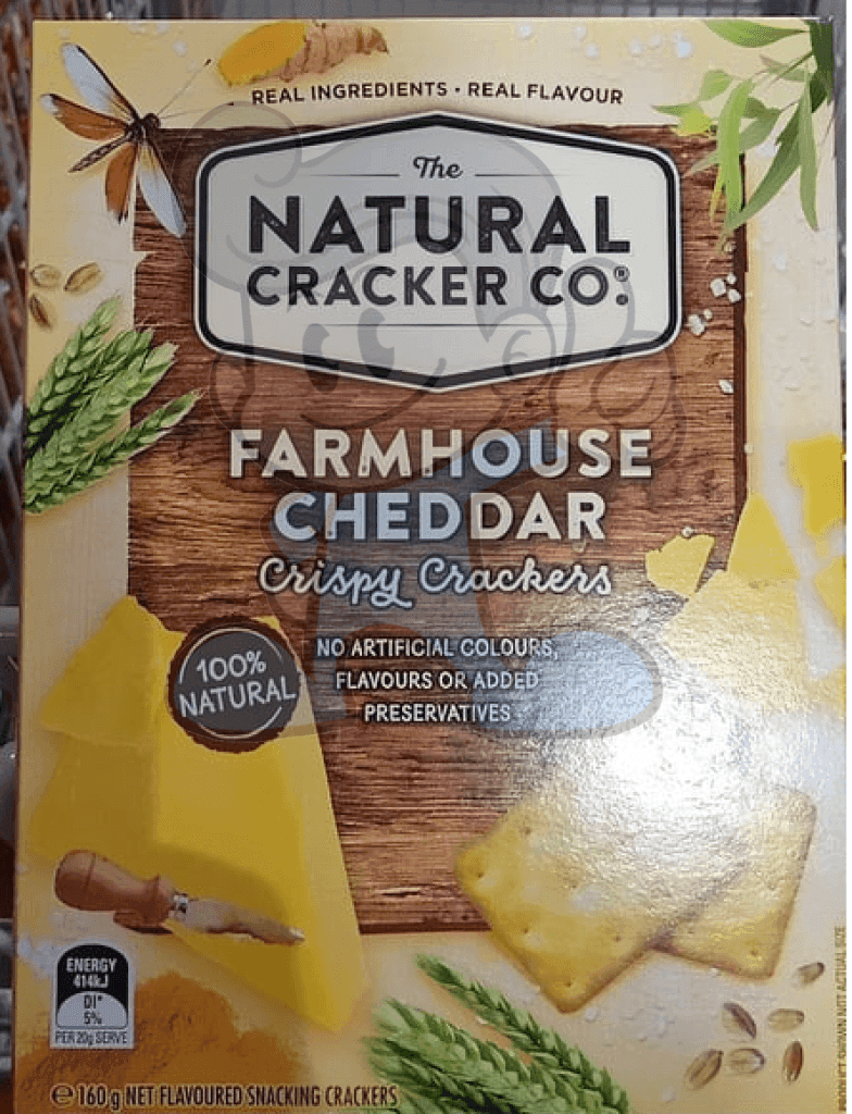 Natural Crackers Co. Farmhouse Cheddar (2 X 160 G) Groceries