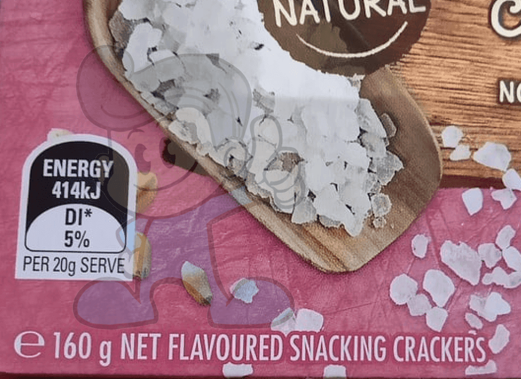 Natural Crackers Co. Sea Salt And Vinegar (2 X 160 G) Groceries