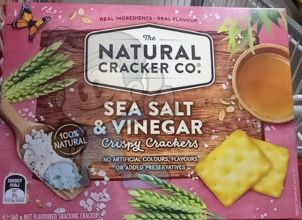 Natural Crackers Co. Sea Salt And Vinegar (2 X 160 G) Groceries
