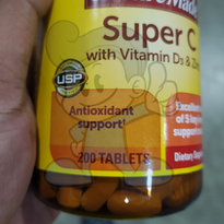 Nature Made Super C With Vitamin D3 And Zinc 200 Tablets Health