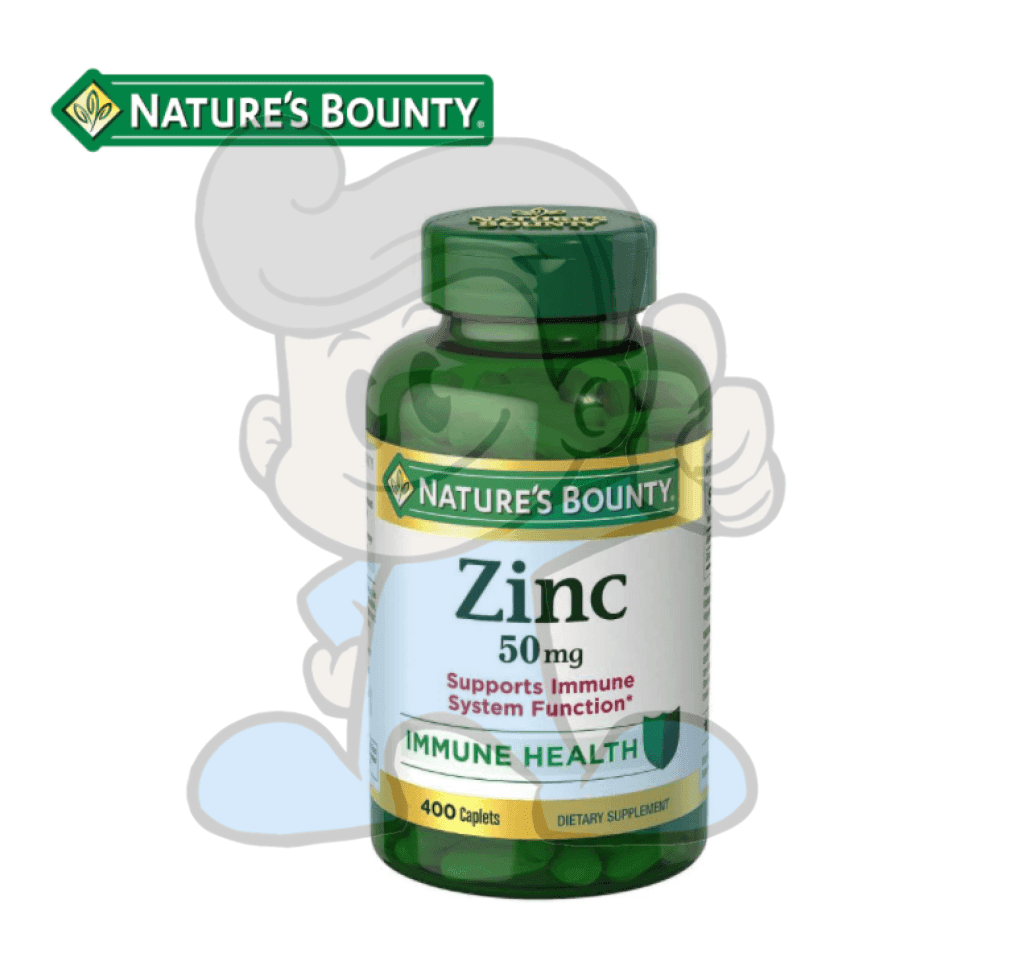Natures Bounty Zinc 50 Mg 400 Caplets Health