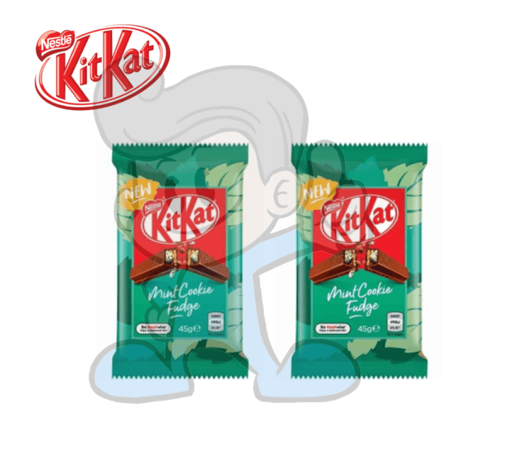 Nestle Kitkat Mint Cookie Fudge (2 X 45G) Groceries