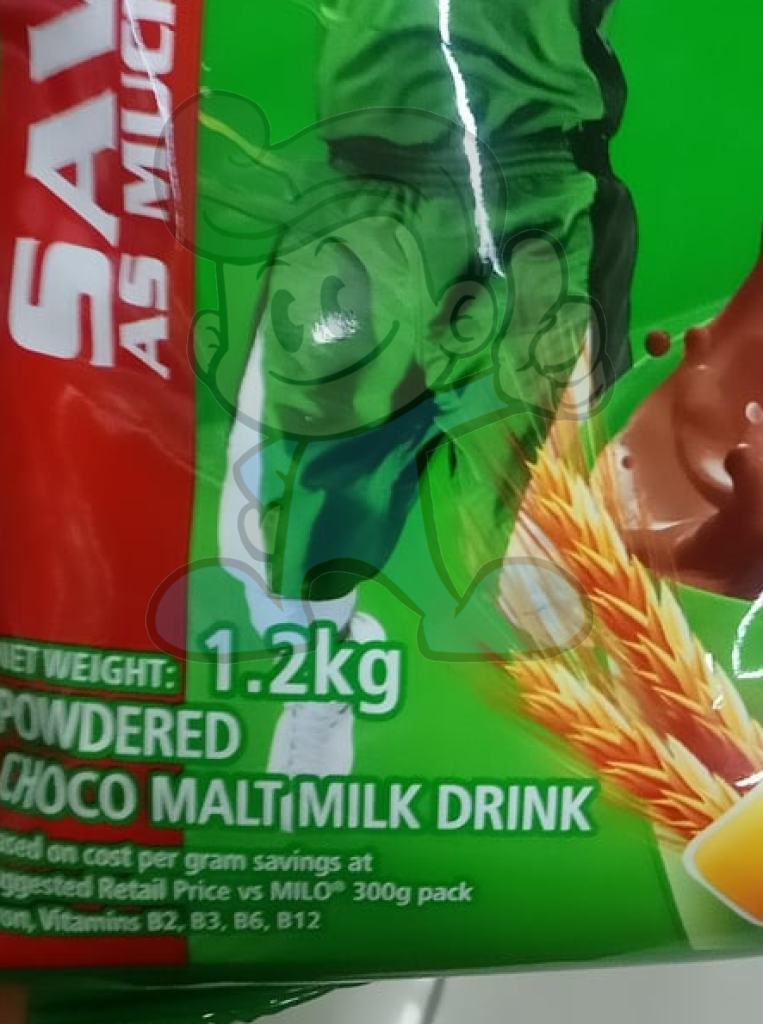 Nestle Milo Champion Formula Powdered Chocomalt Milk Drink 1.2Kg Groceries