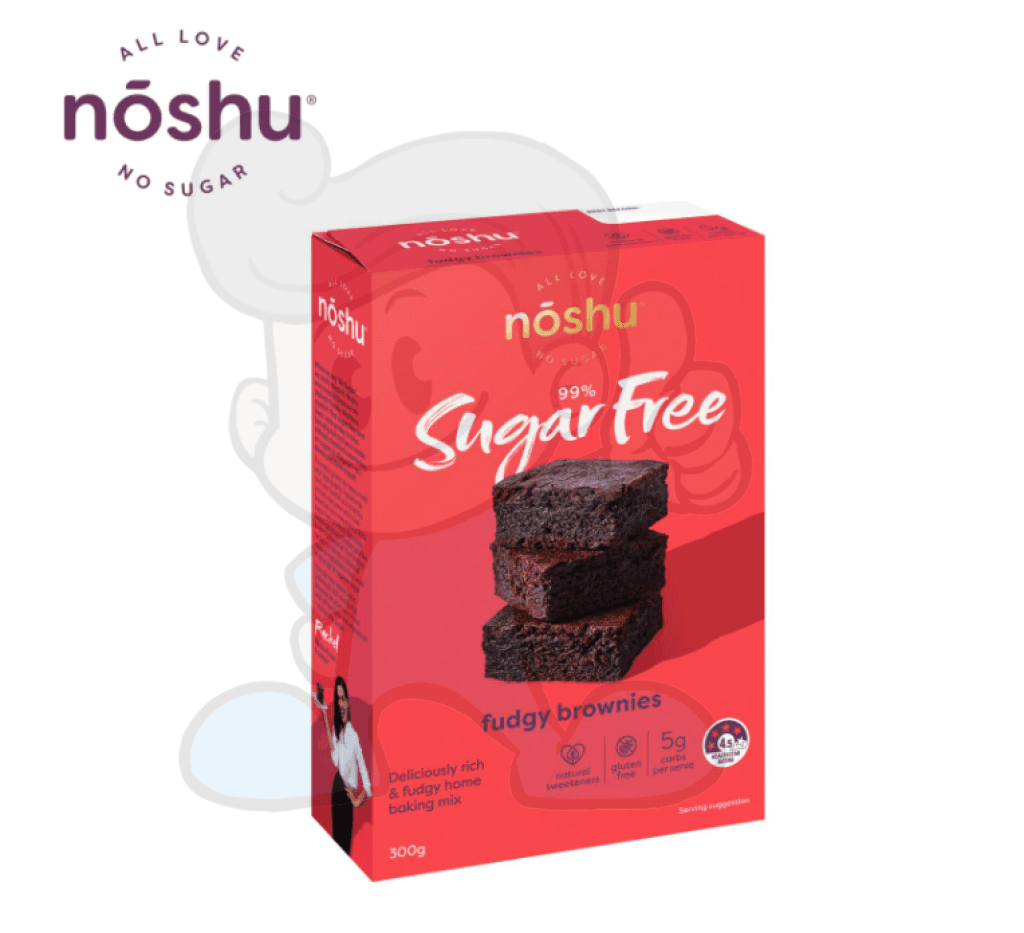 Noshu Sugar Free Fudgy Brownies 300G Groceries