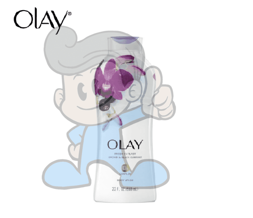 Olay Fresh Outlast Orchid & Black Currant B Complex Body Wash 650Ml Beauty