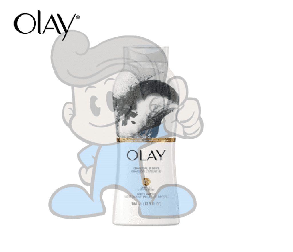 Olay Hydrating Glow Charcoal And Mint B3 Complex Body Wash 364Ml Beauty