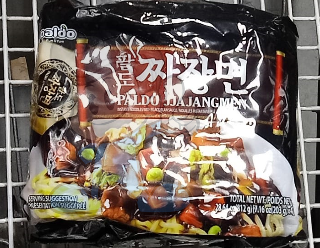 Paldo Jjajangmen Premium Black Bean Sauce (4 X 203 G) Groceries