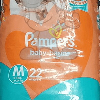 Pampers Baby Basics Disposable Diaper Medium (2 X 22S) Mother &