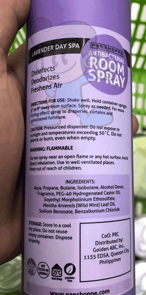 Penshoppe Antibacterial Room Spray Lavender Day Spa (2 X 300 Ml) Household Supplies