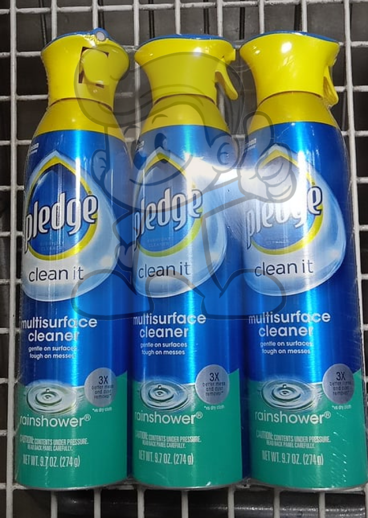 Pledge Clean It Multisurface Cleaner Rainshower (3 X 274 G) Household Supplies