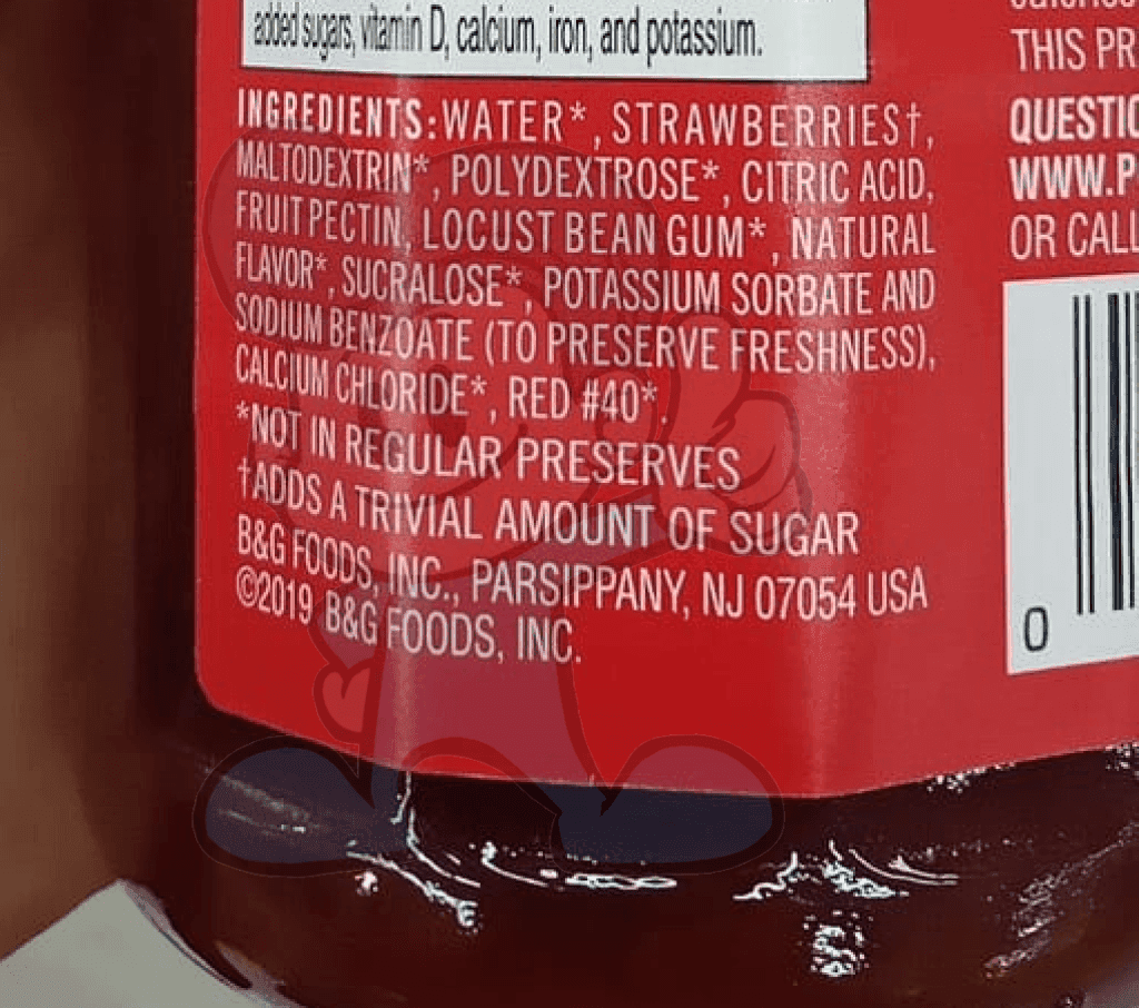 Polaner Sugar Free Strawberry Preserves With Fiber 13.5 Oz. Groceries