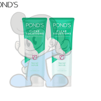 Ponds Clear Solutions Facial Scrub (2 X 100 G) Beauty