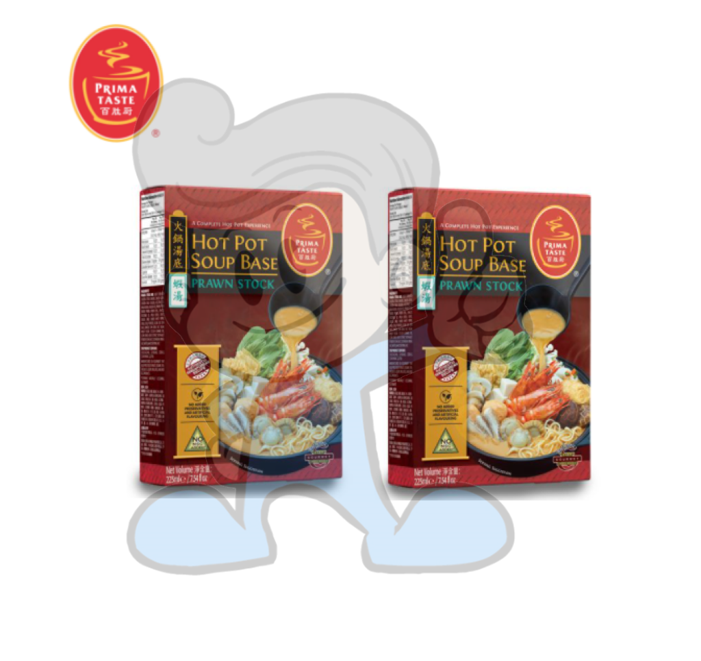 Prima Taste Hot Pot Soup Base Prawn Stock (2 X 223Ml) Groceries
