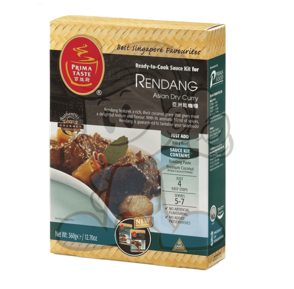 Prima Taste Sauce Kit For Rendang Asian Dry Curry (2 X 360G) Groceries