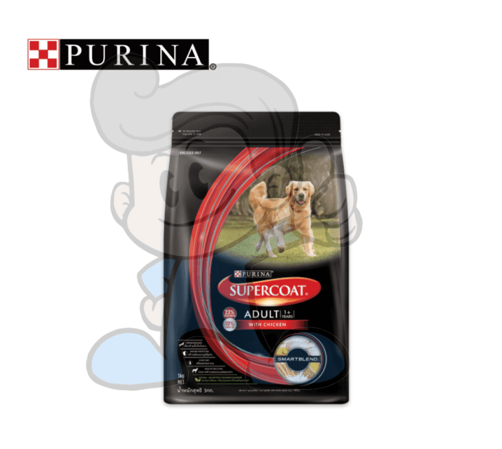 Purina Supercoat Dog Food Adult With Chicken 3Kg Pet Supplies