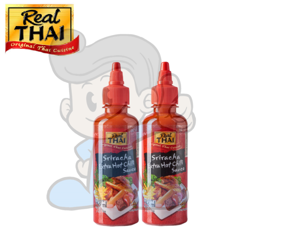 Real Thai Sriracha Extra Hot Chilli Sauce (2 X 235 Ml) Groceries