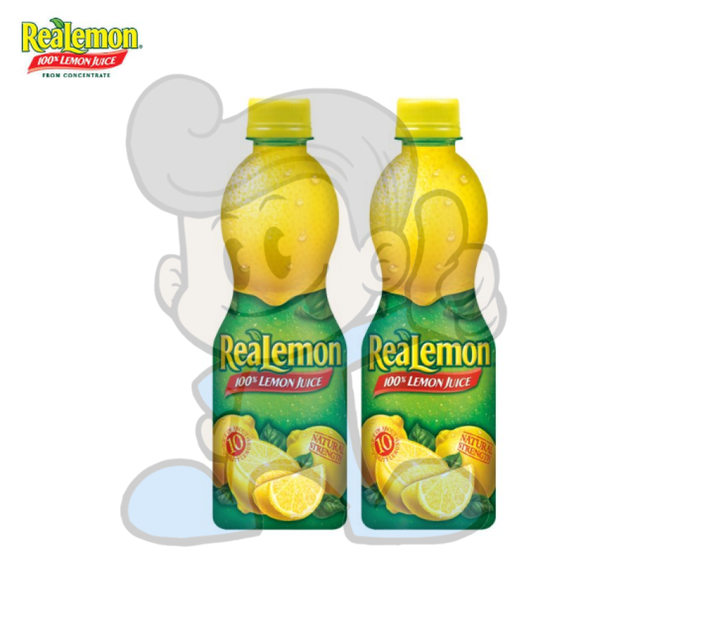 Realemon 100% Lemon Juice (2 X 443 Ml) Groceries