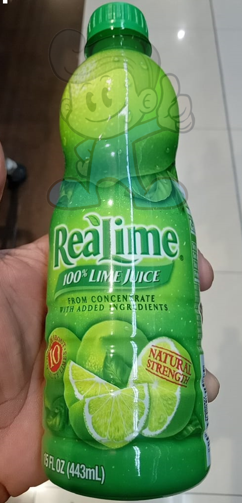 Realime 100% Lime Juice (2 X 443 Ml) Groceries