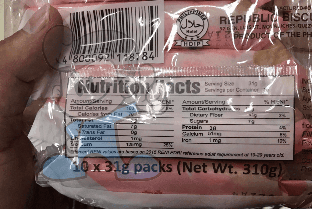 Rebisco Hansel Milky Strawberry Sandwich Cream-Filled Biscuits (3 X 310 G) Groceries