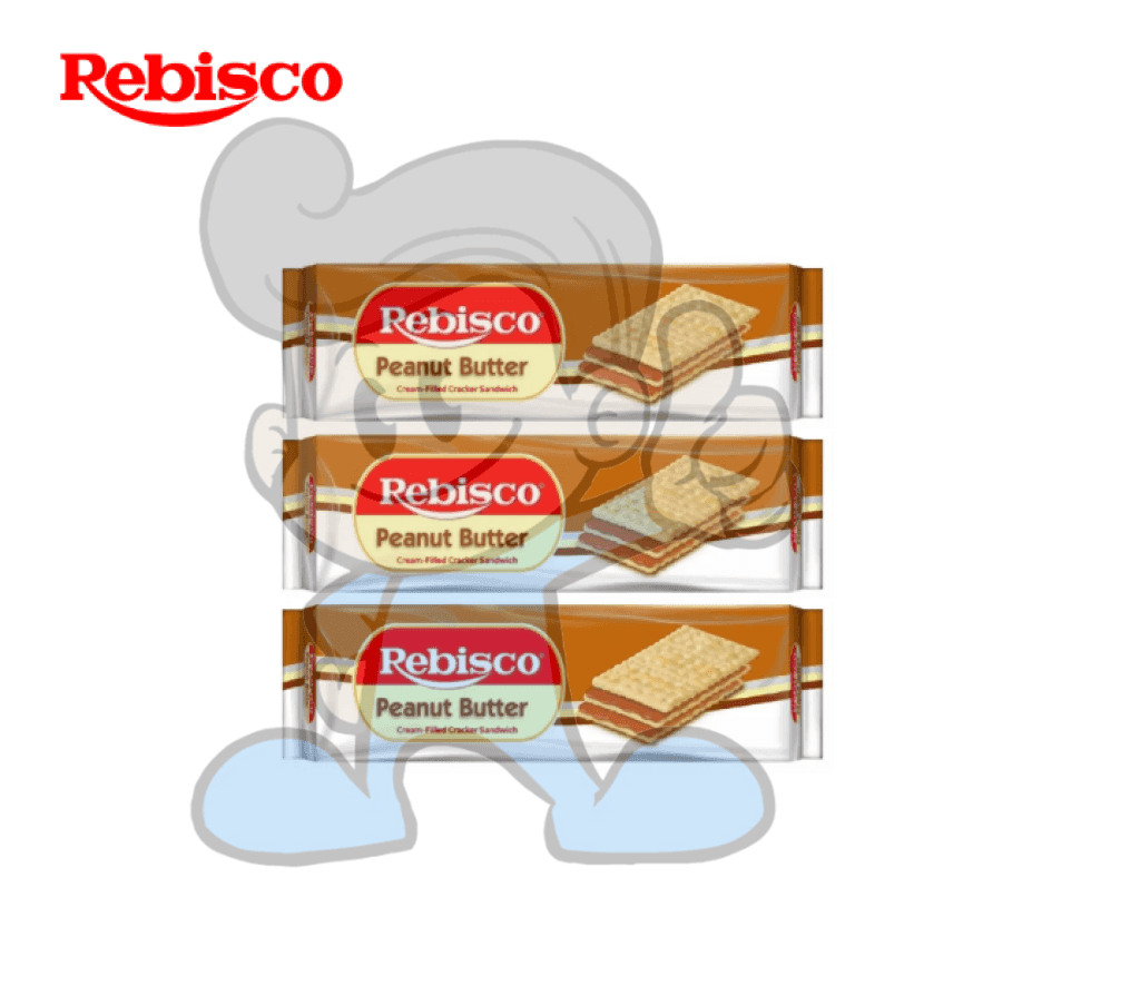 Rebisco Peanut Butter Cream-Filled Cracker Sandwich (3 X 330 G) Groceries