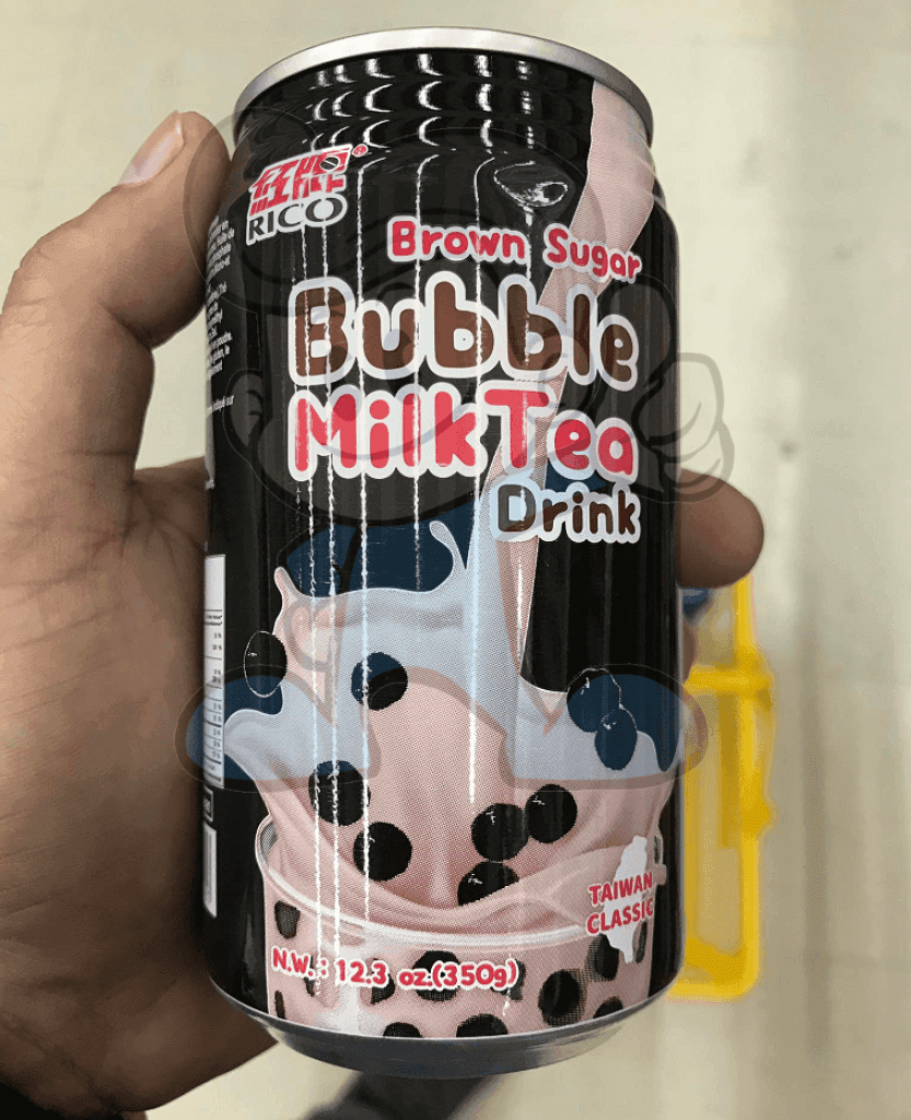 Rico Brown Sugar Flavor Bubble Milk Tea Drink (8 X 350G) Groceries
