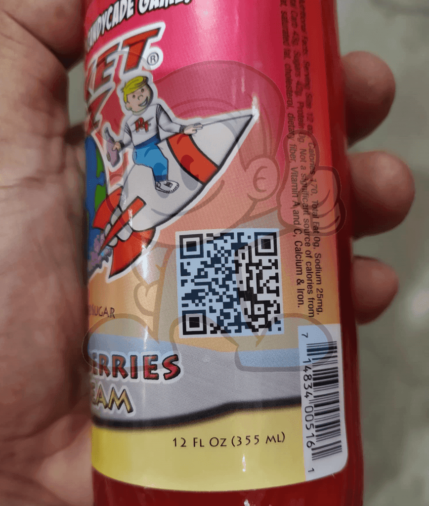 Rocket Fizz Strawberry And Cream Soda (3 X 355 Ml) Groceries