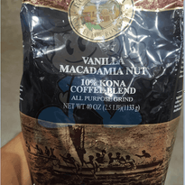 Royal Kona 10% Coffee Blend Vanilla Macadamia Flavor 40 Oz. Groceries