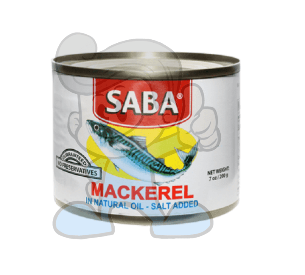 Saba Mackarel Ln Natural Oil (8 X 200G) Groceries