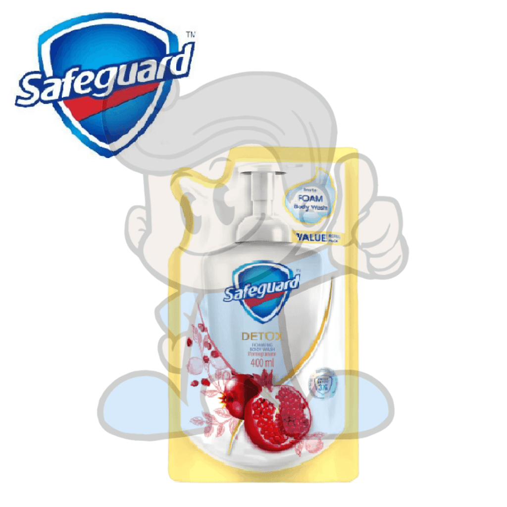 Safeguard Detox Foaming Body Wash Pomegranate 400Ml Beauty