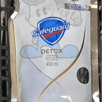 Safeguard Detox Foaming Body Wash Pure White 400Ml Beauty