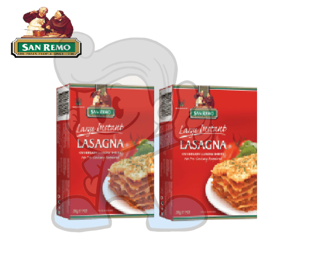 San Remo Large Instant Lasagna Sheets (2 X 250 G) Groceries
