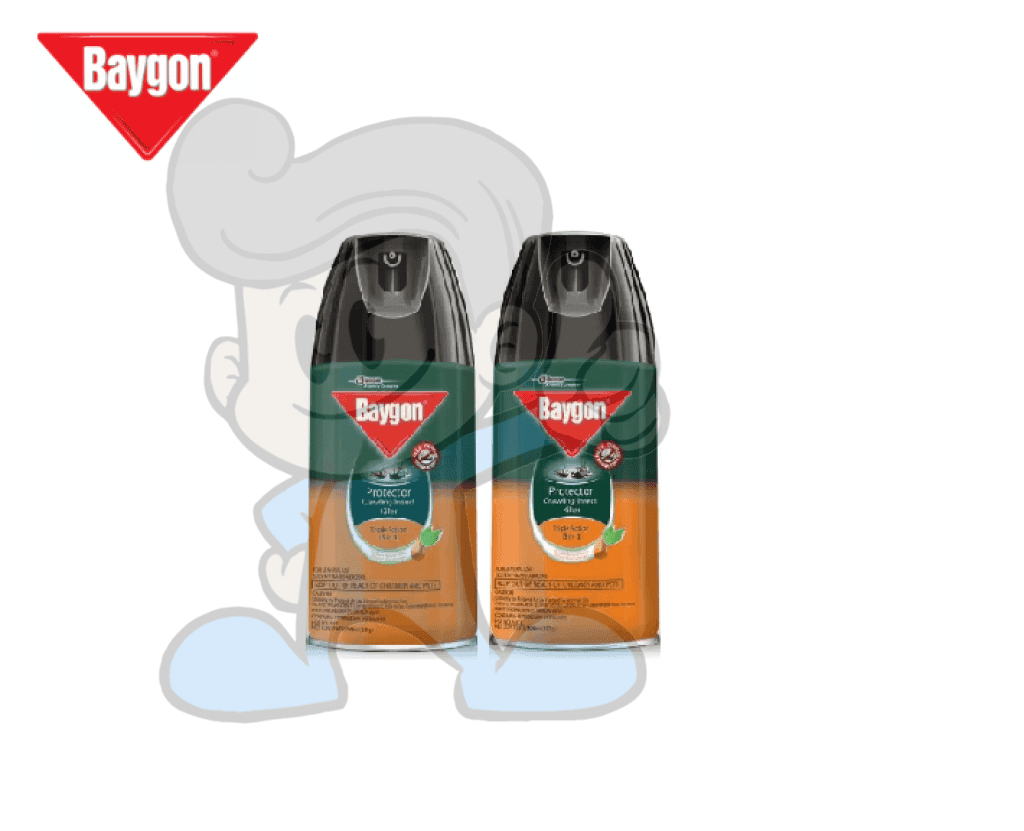Scj Baygon Crawling Insect Killer (2 X 300 Ml) Household Supplies
