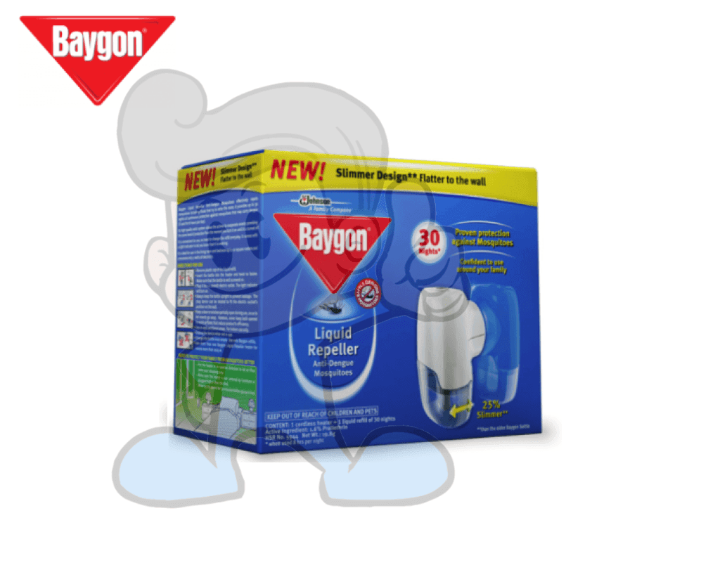 Scj Baygon Liquid Mosquito Repeller Starter Pack 19.8G/30 Nights Beauty