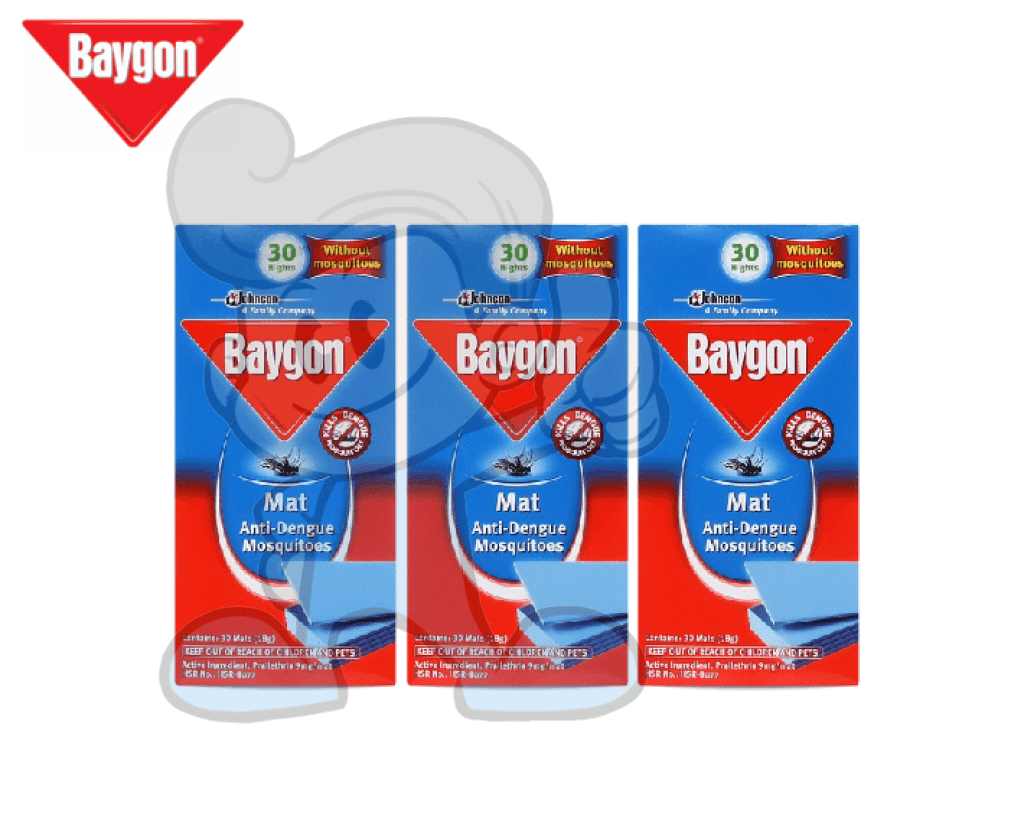 Scj Baygon Mat Anti-Dengue Mosquitoes Refill (3 X 30S) Beauty